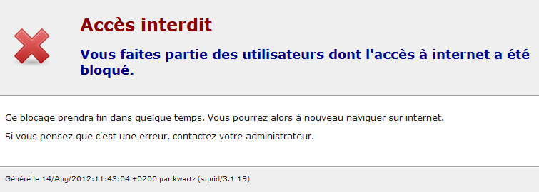 NoWeb-blocage