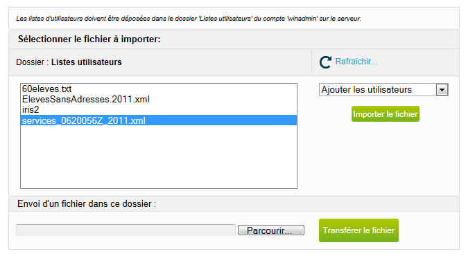 Utilisateur-Import